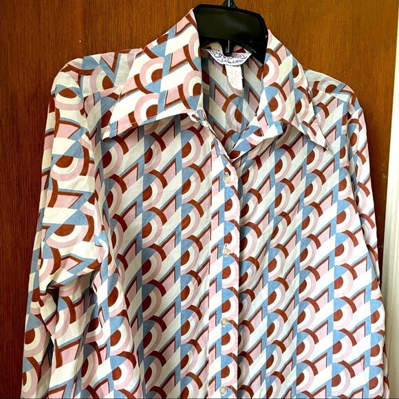 70s dagger collar groovy shirt - Picture 2 of 12